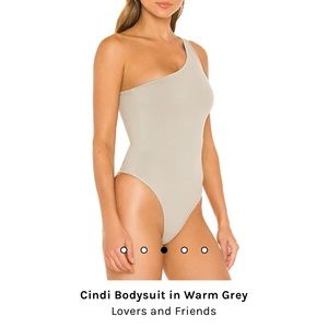 Cindi Bodysuit in Warm Gray
